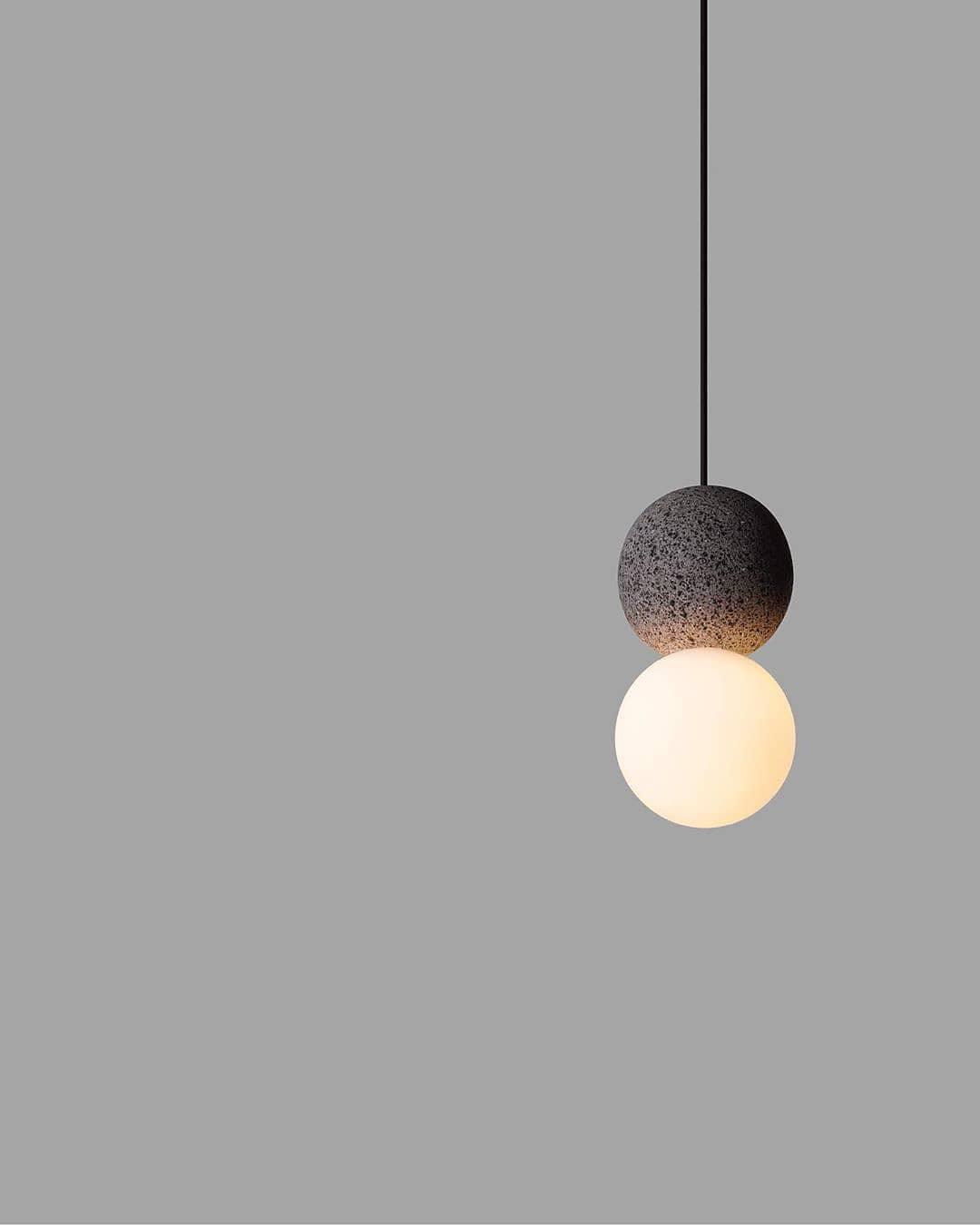 Lumorette nowoczesna lampa wisząca z cementu