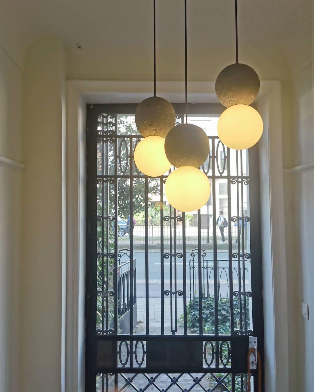 Lumorette nowoczesna lampa wisząca z cementu