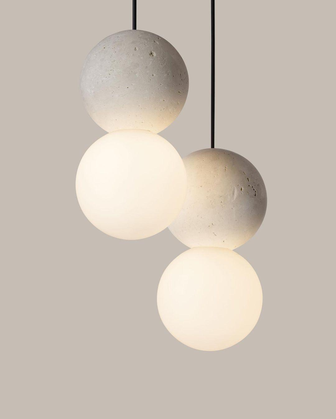 Lumorette nowoczesna lampa wisząca z cementu
