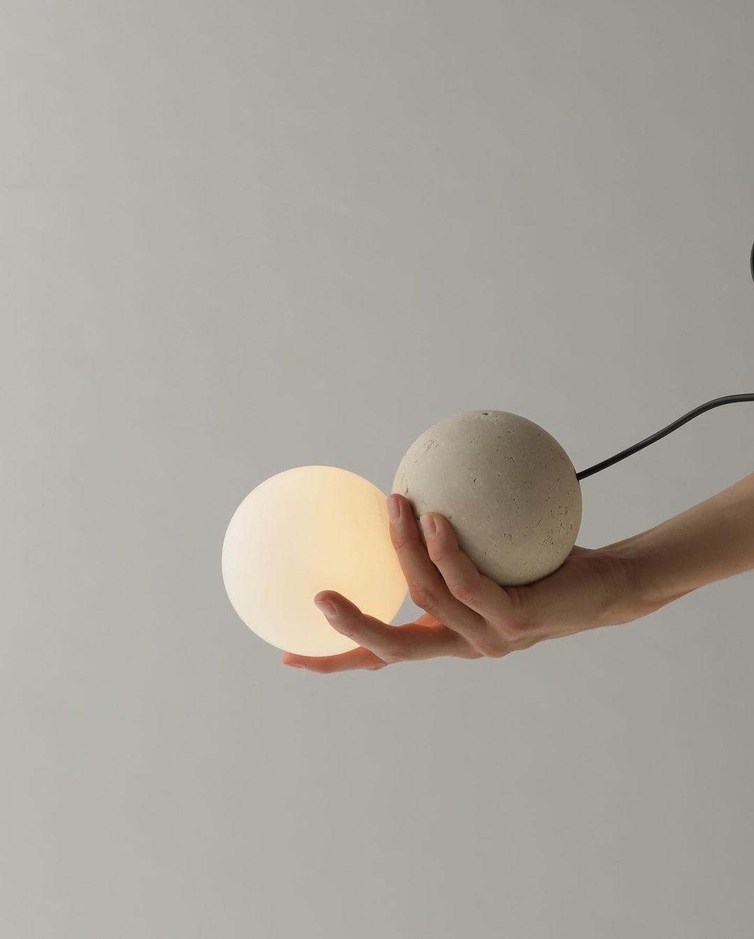 Lumorette nowoczesna lampa wisząca z cementu