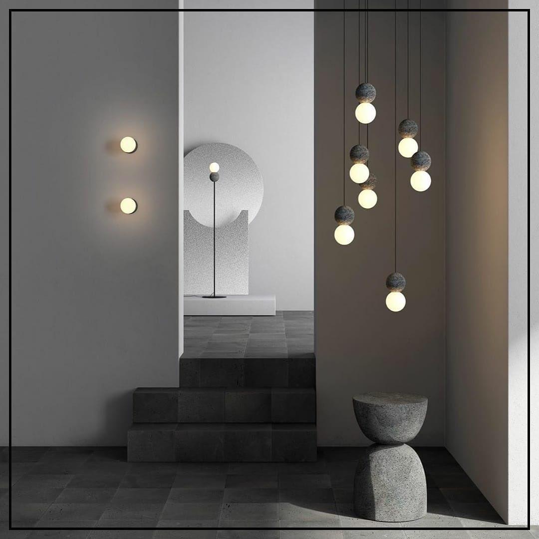 Lumorette nowoczesna lampa wisząca z cementu