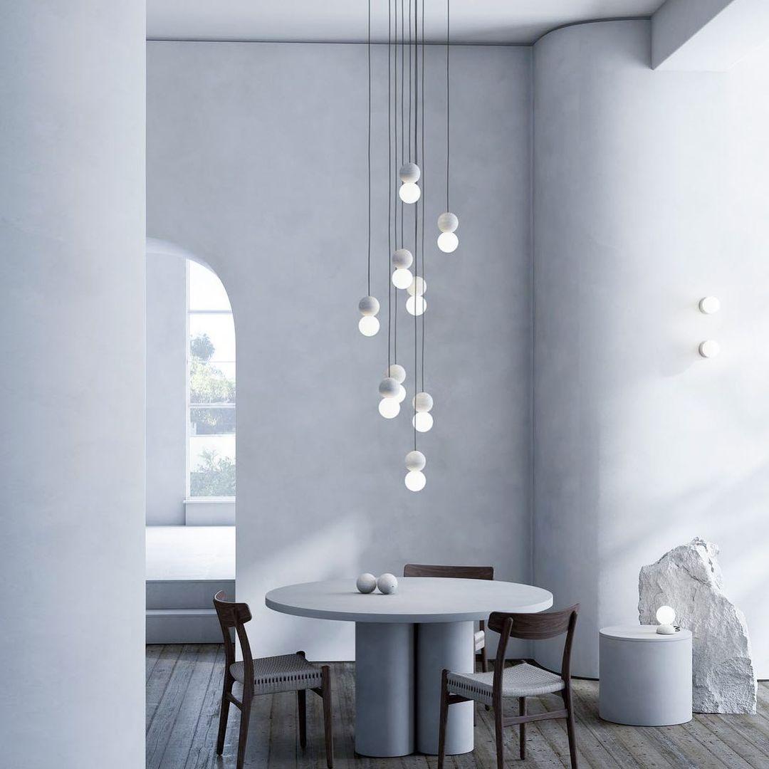 Lumorette nowoczesna lampa wisząca z cementu