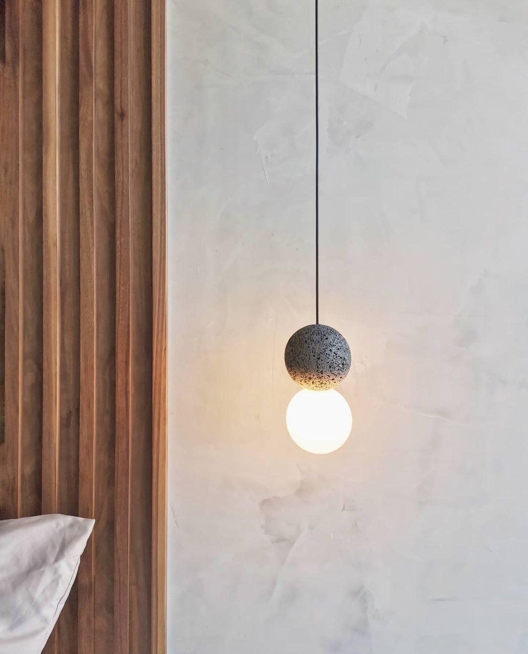 Lumorette nowoczesna lampa wisząca z cementu