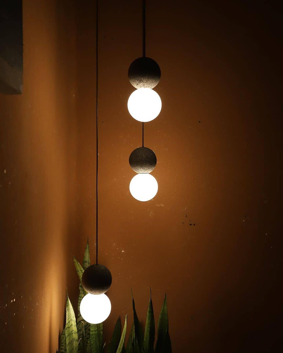 Lumorette nowoczesna lampa wisząca z cementu