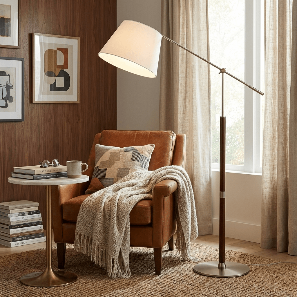 Elaiseria regulowana lampa stojąca
