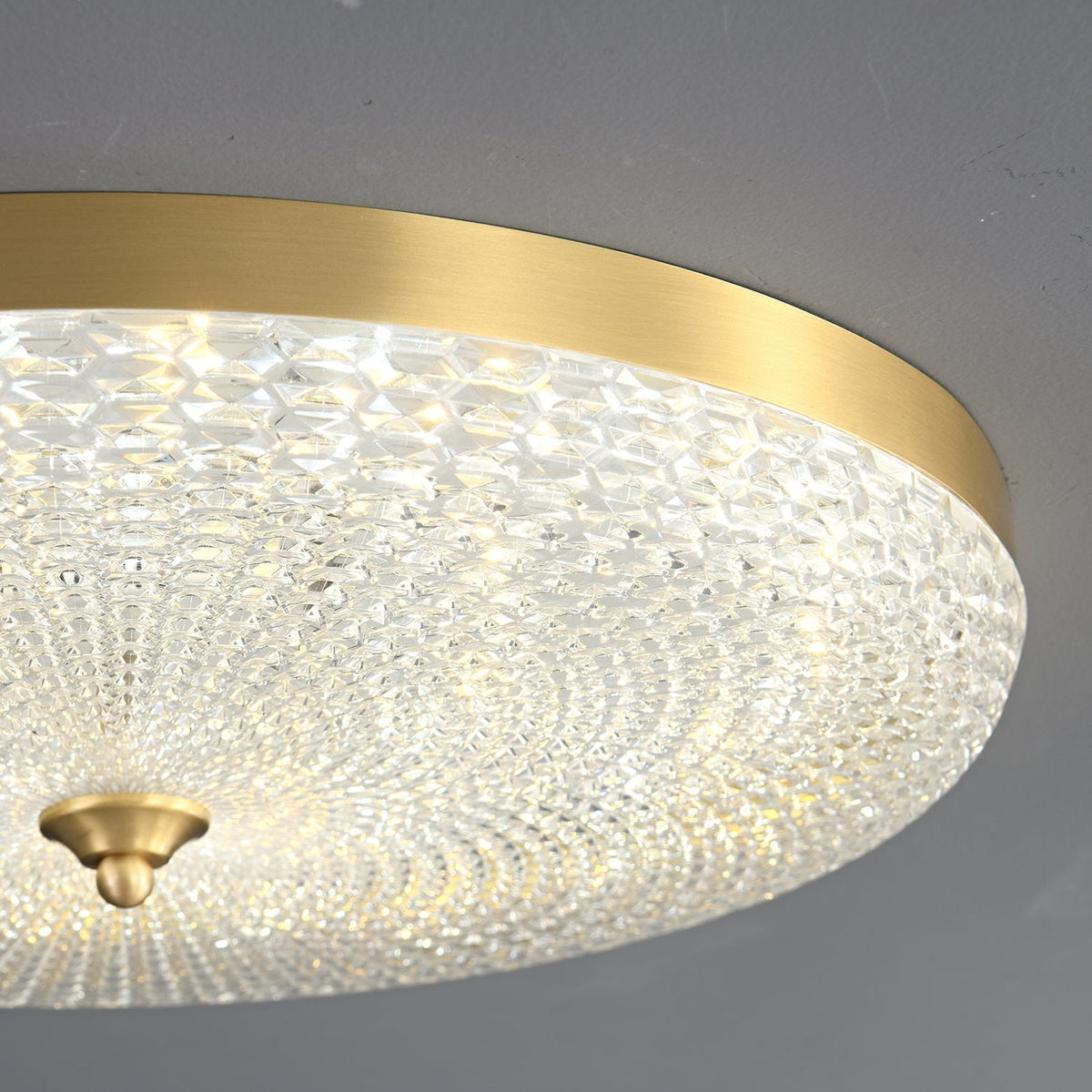 Orlena nowoczesna minimalistyczna lampa sufitowa z miedzi i akrylu