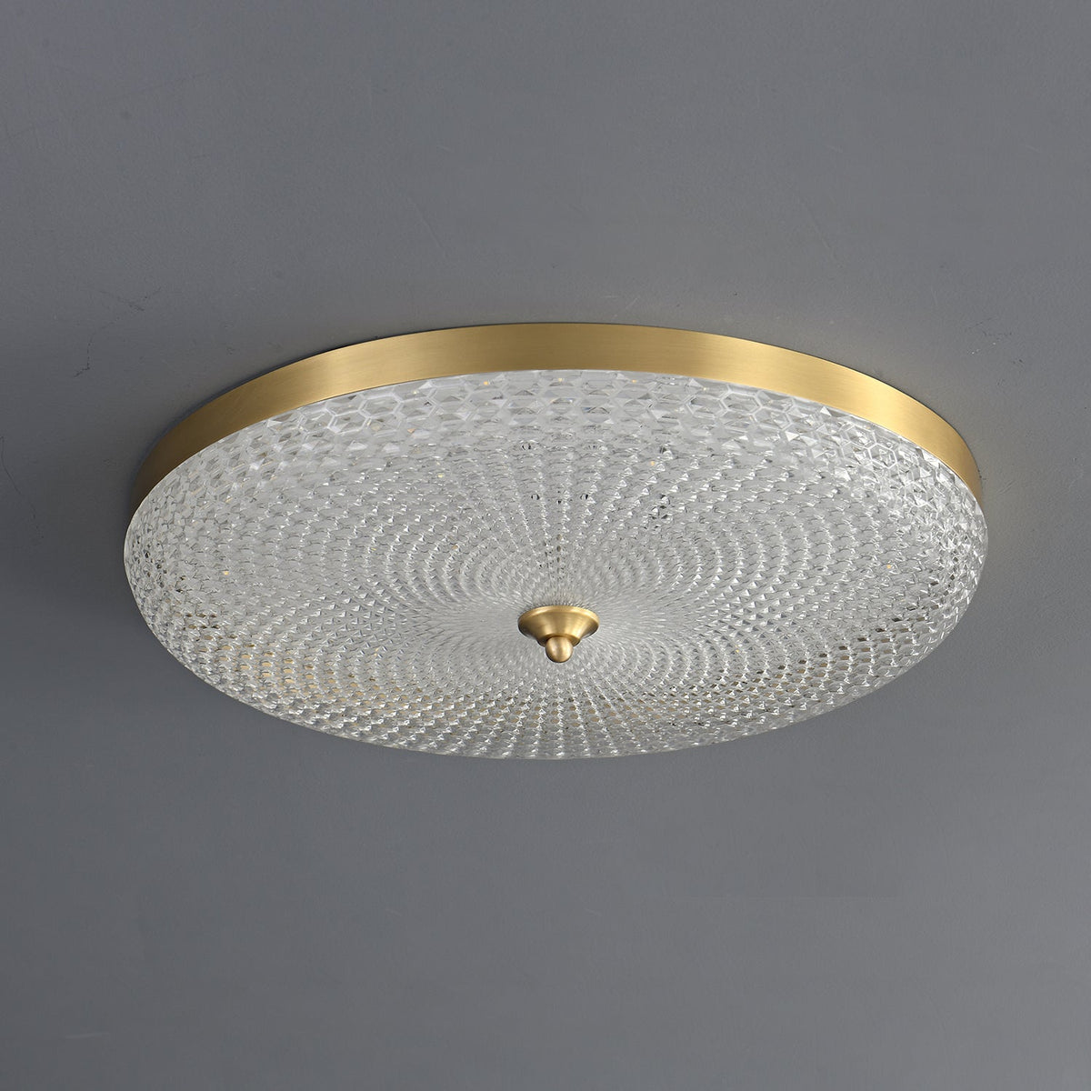 Orlena nowoczesna minimalistyczna lampa sufitowa z miedzi i akrylu