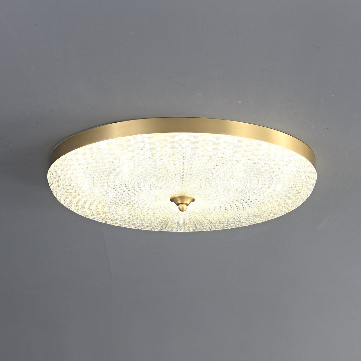 Orlena nowoczesna minimalistyczna lampa sufitowa z miedzi i akrylu