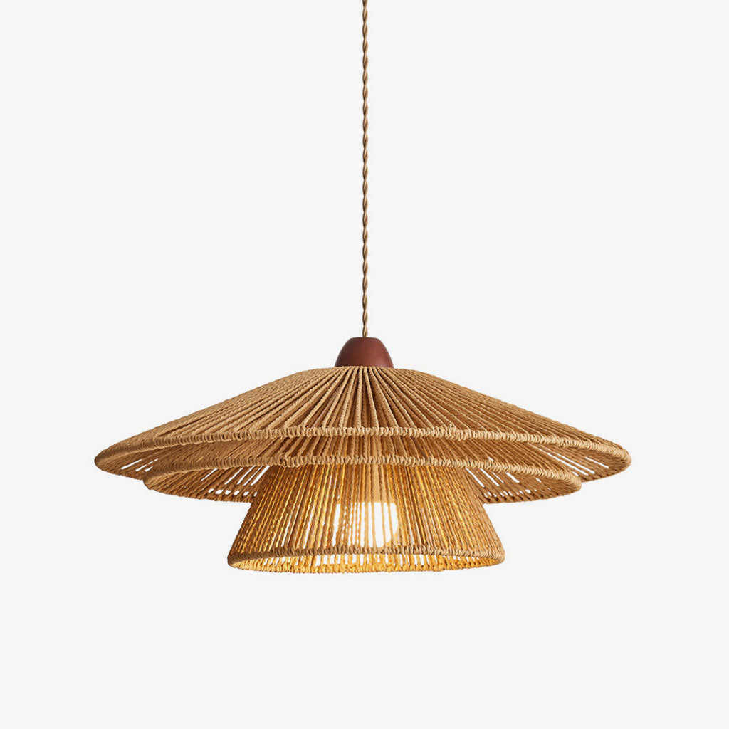 Brackenford Lampa Wisząca Z Papierowego Sznurka