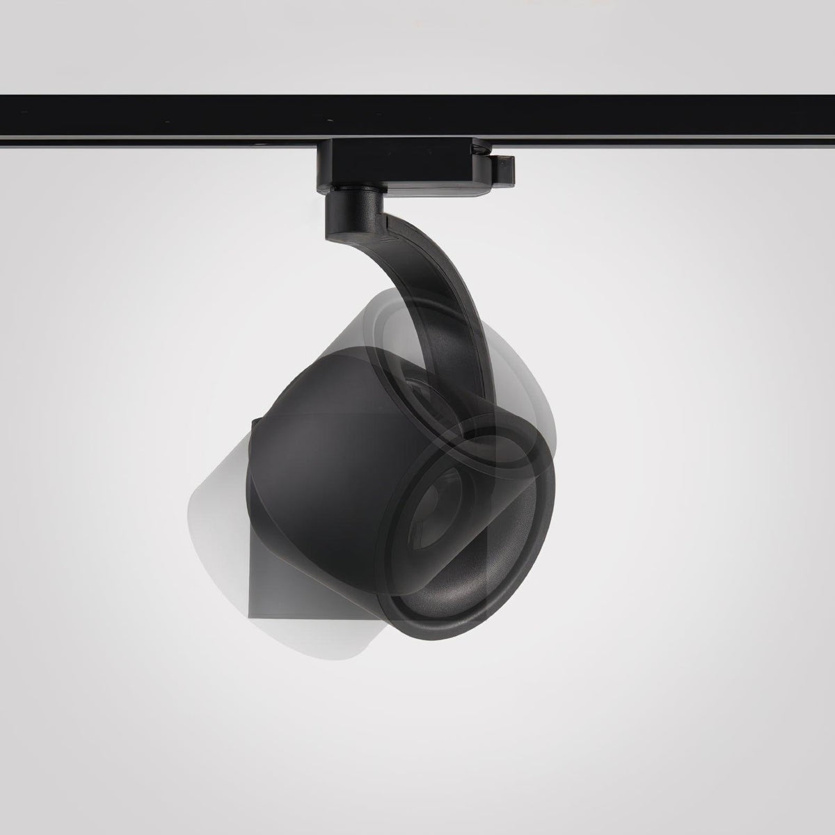 Focus nowoczesna lampa sufitowa ze srebrnego aluminium