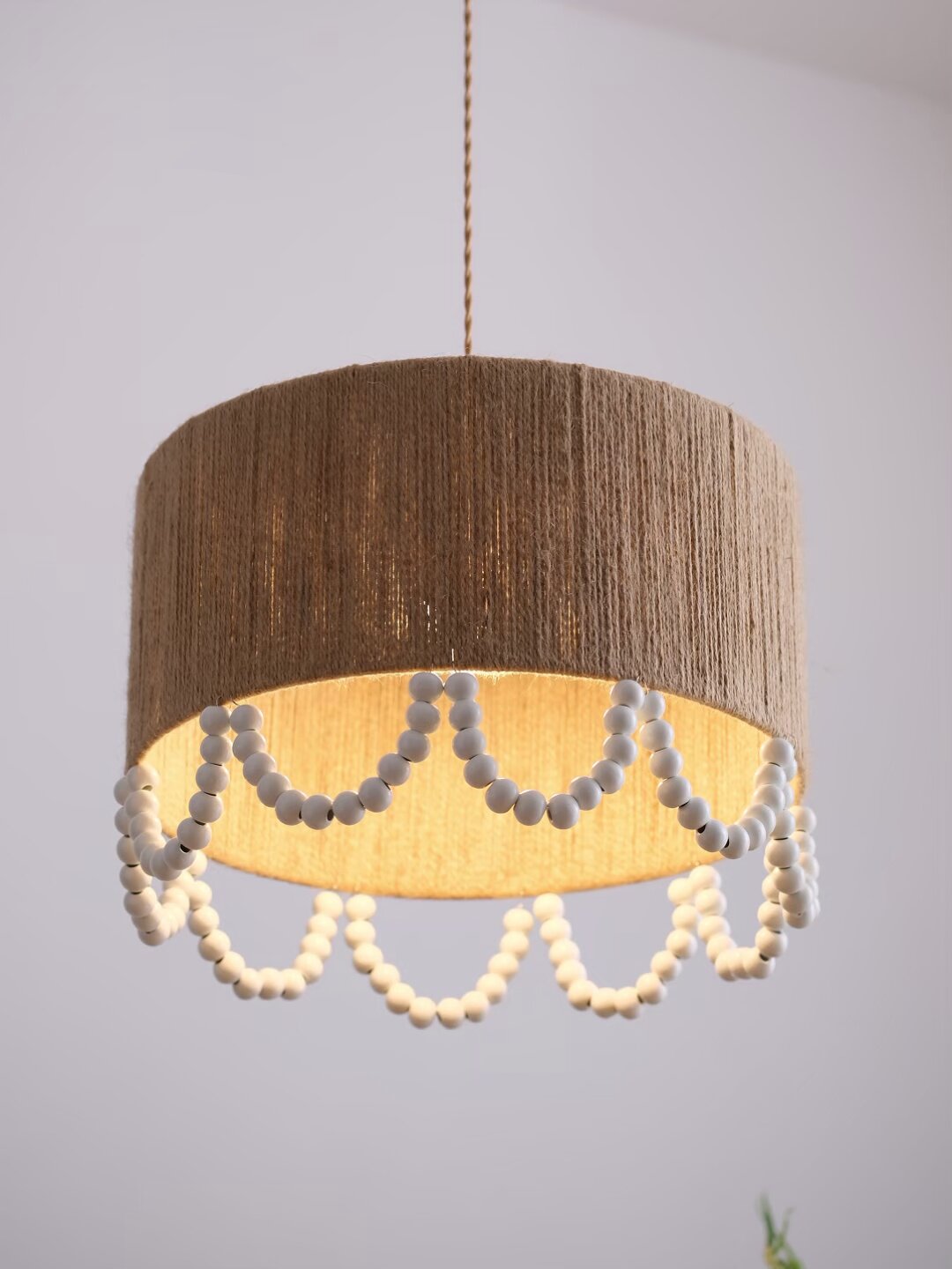 Osberhurst Lampa wisząca z liny konopnej