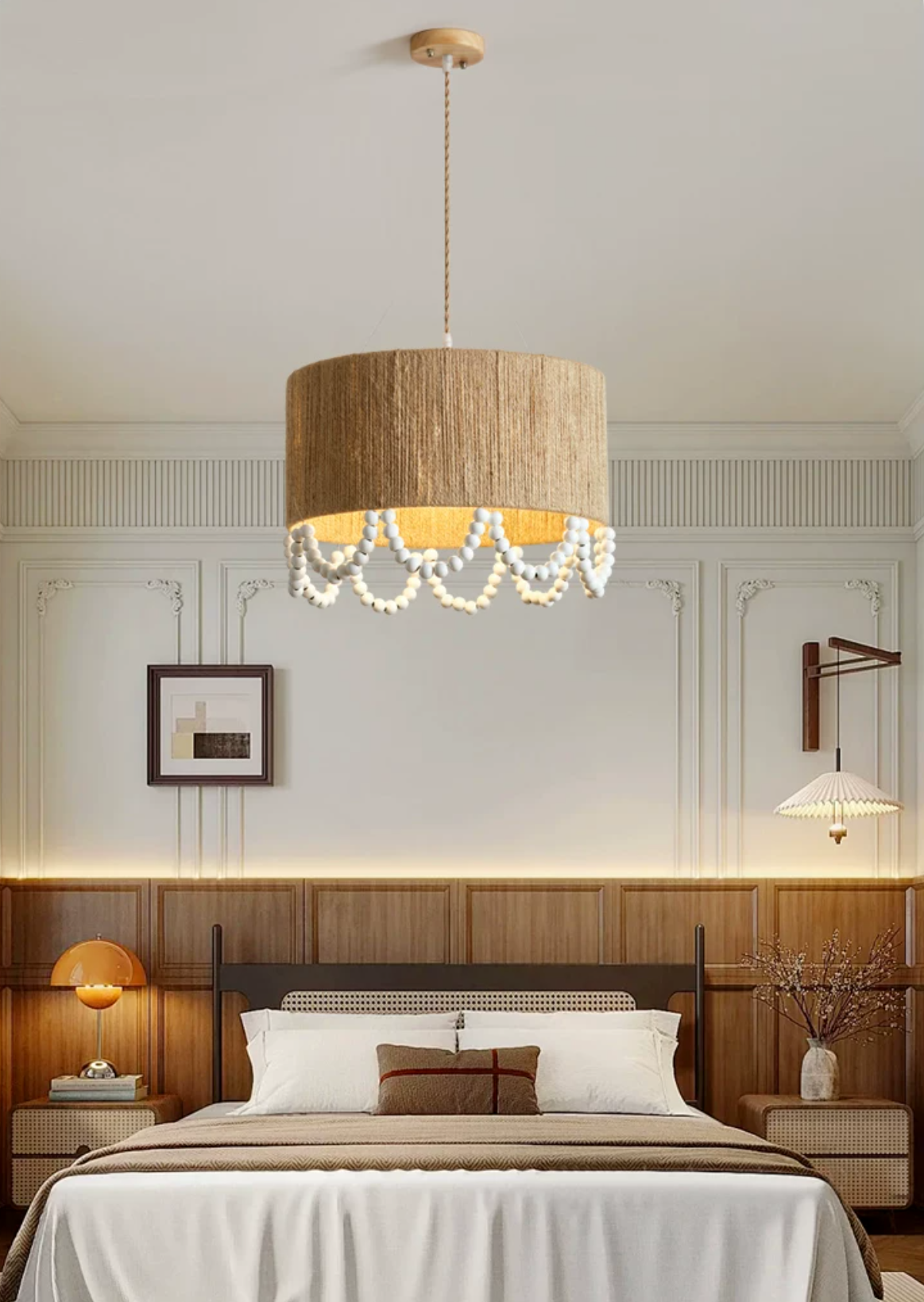 Osberhurst Lampa wisząca z liny konopnej