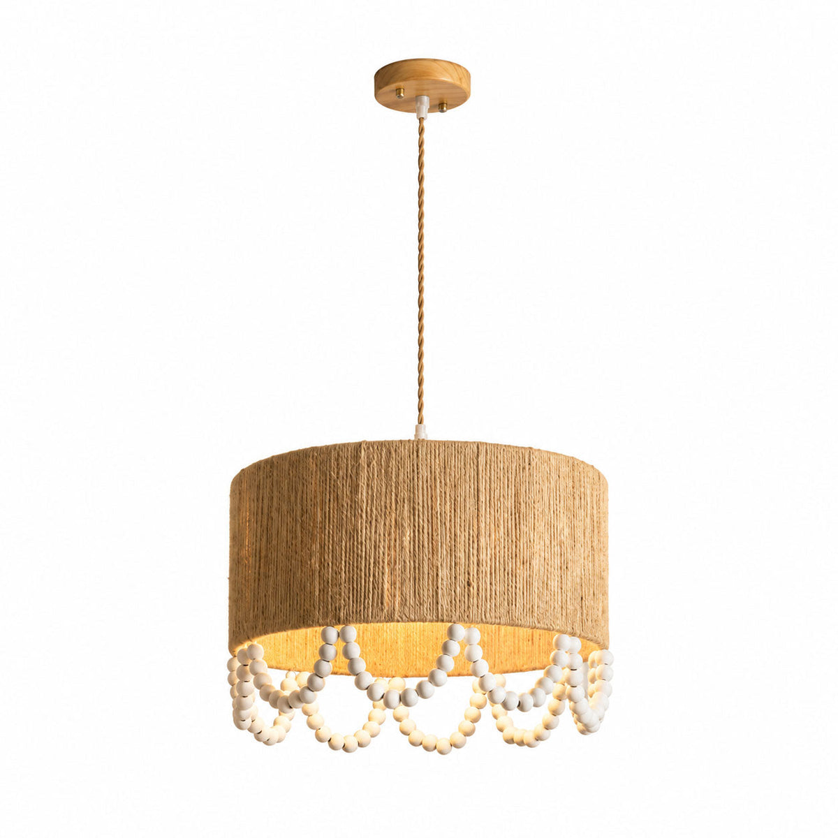 Osberhurst Lampa wisząca z liny konopnej