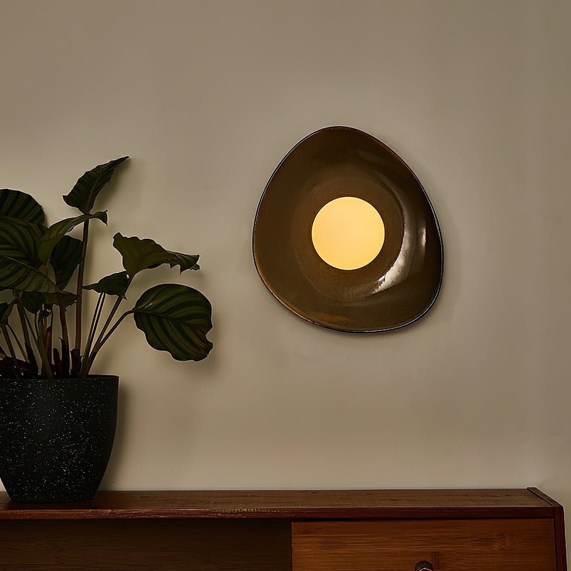 Ertalila Elegance Pebble Disc żyrandol ze szkła