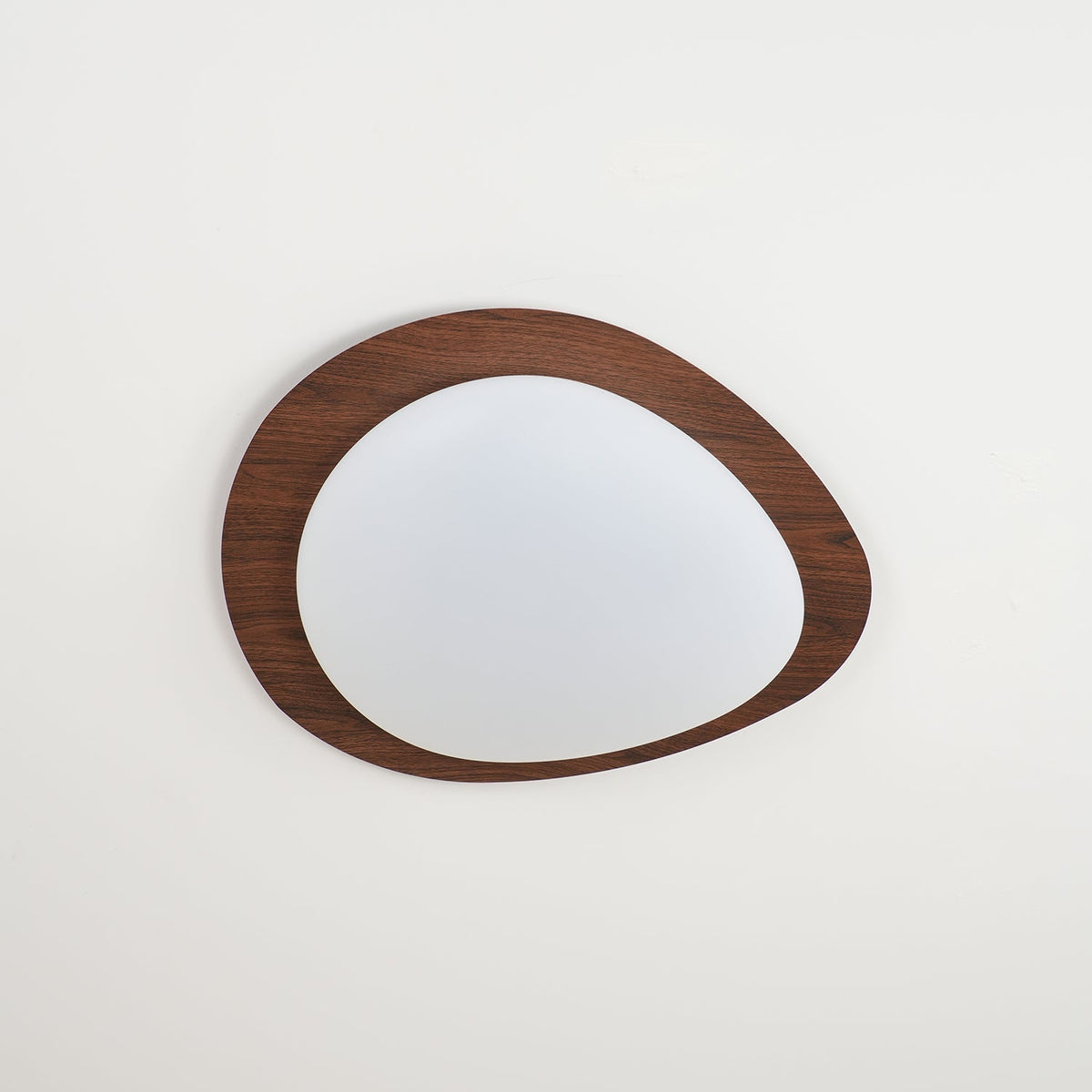 Sylenia lampa sufitowa Pebble orzechowe drewno akryl LED