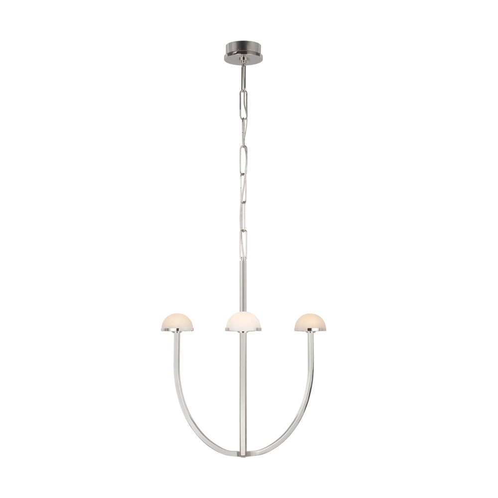 Pedra żyrandol Alabaster minimalistyczna geometria łukowa