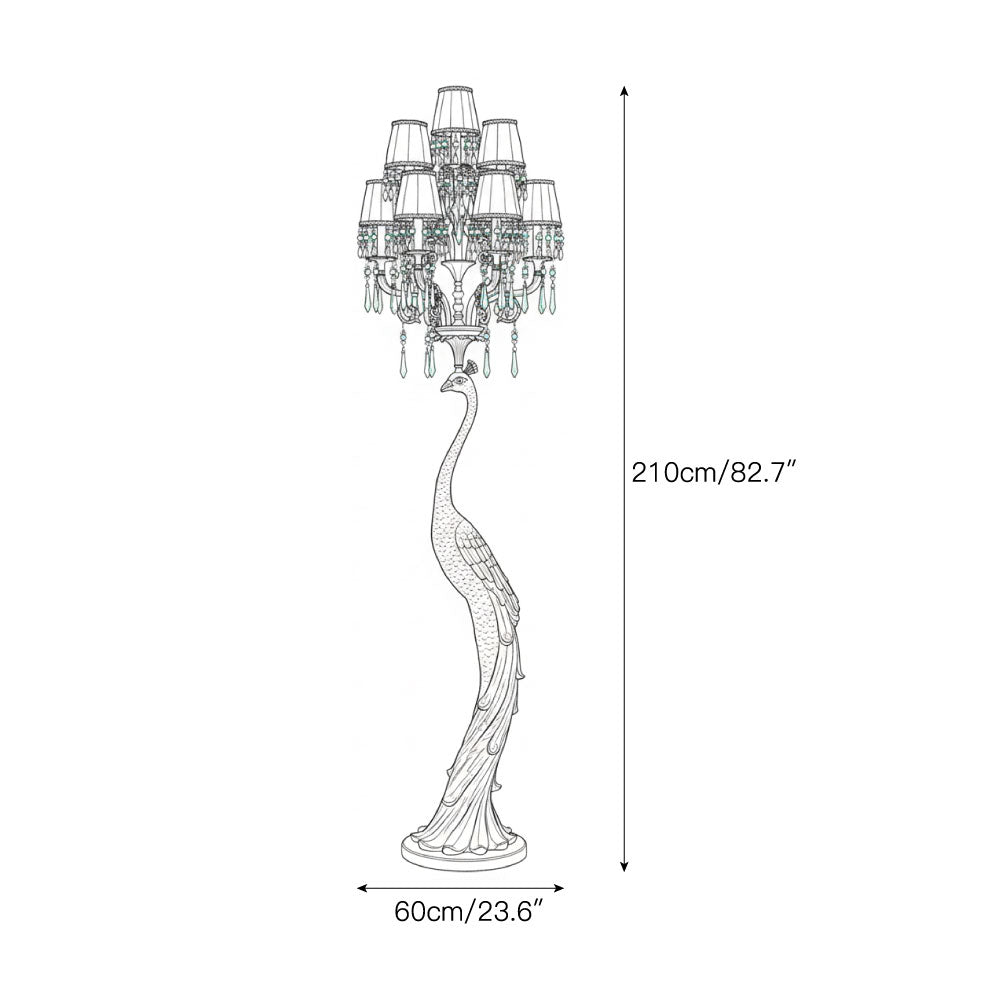 Pavona zewnętrzna lampa stojąca