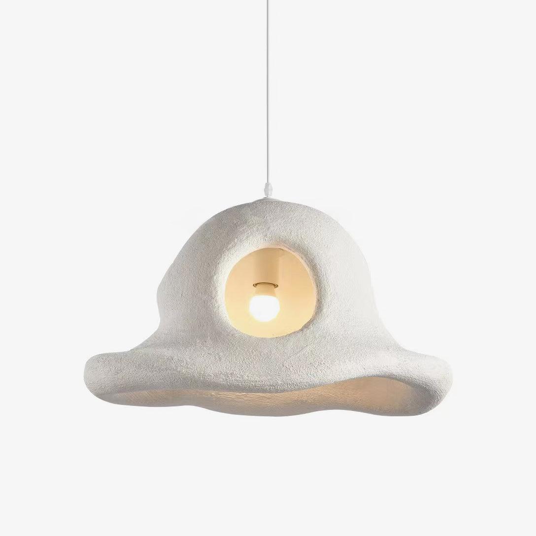 Alnorel wisząca lampa w stylu Wabi z kreatywnym kapeluszem
