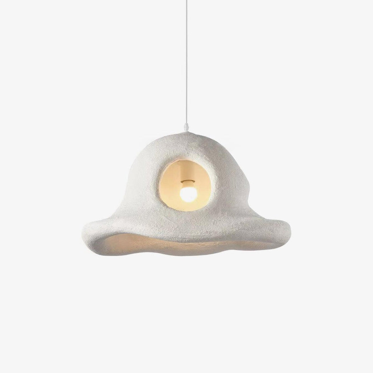 Alnorel wisząca lampa w stylu Wabi z kreatywnym kapeluszem