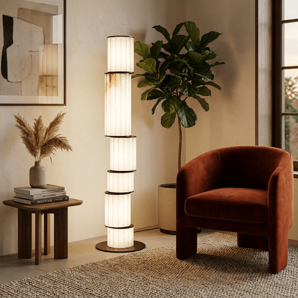 Eirirena Alabaster lampa stojąca