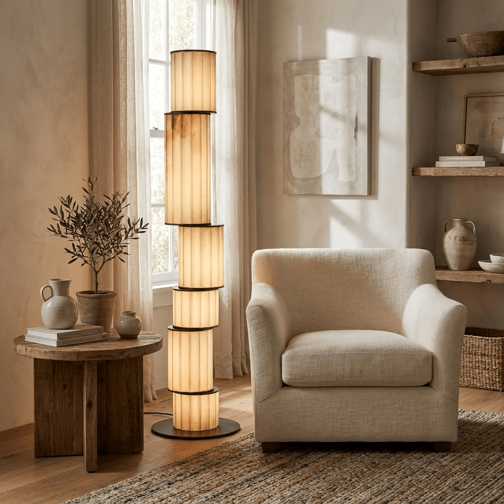 Eirirena Alabaster lampa stojąca