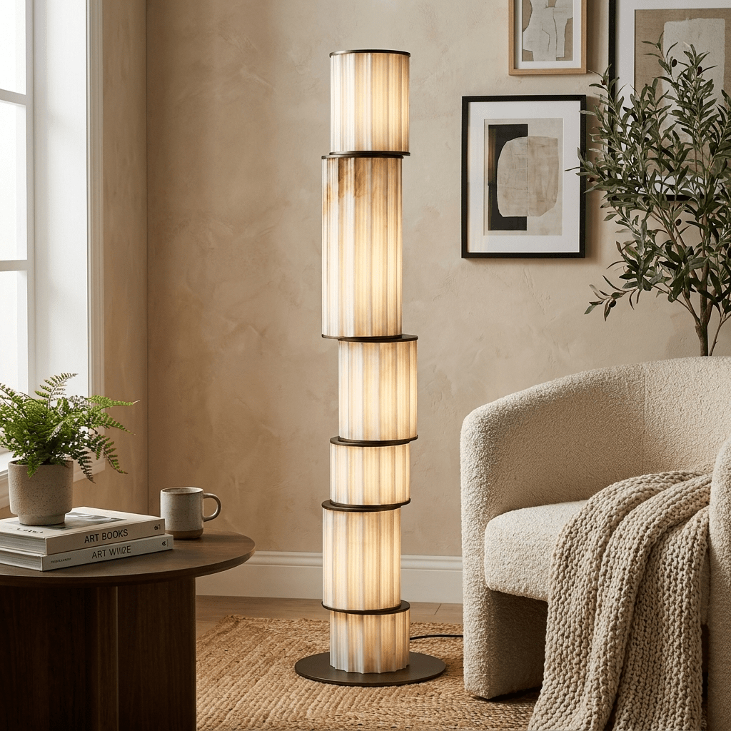 Eirirena Alabaster lampa stojąca
