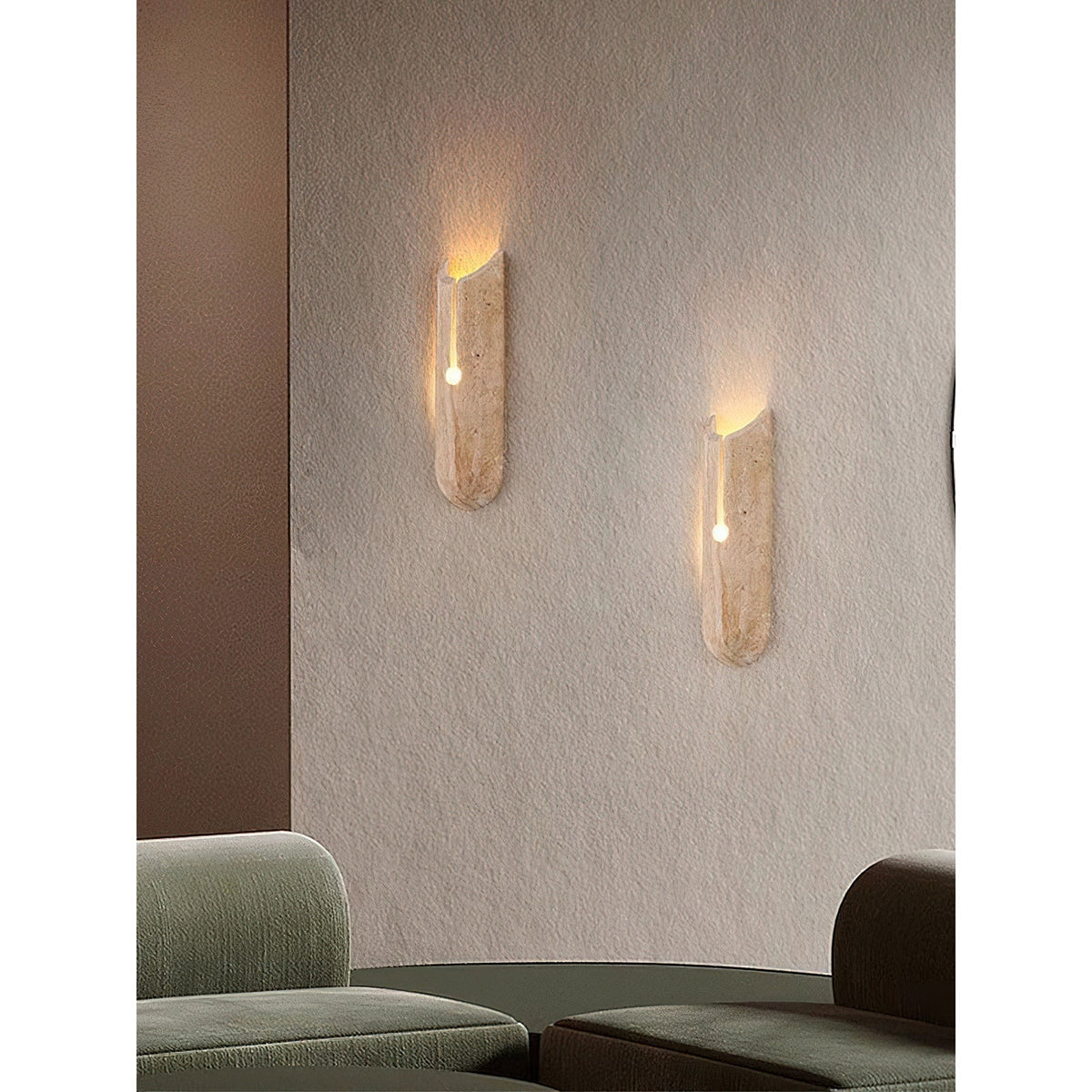 Olnorila kinkiet w stylu Travertine
