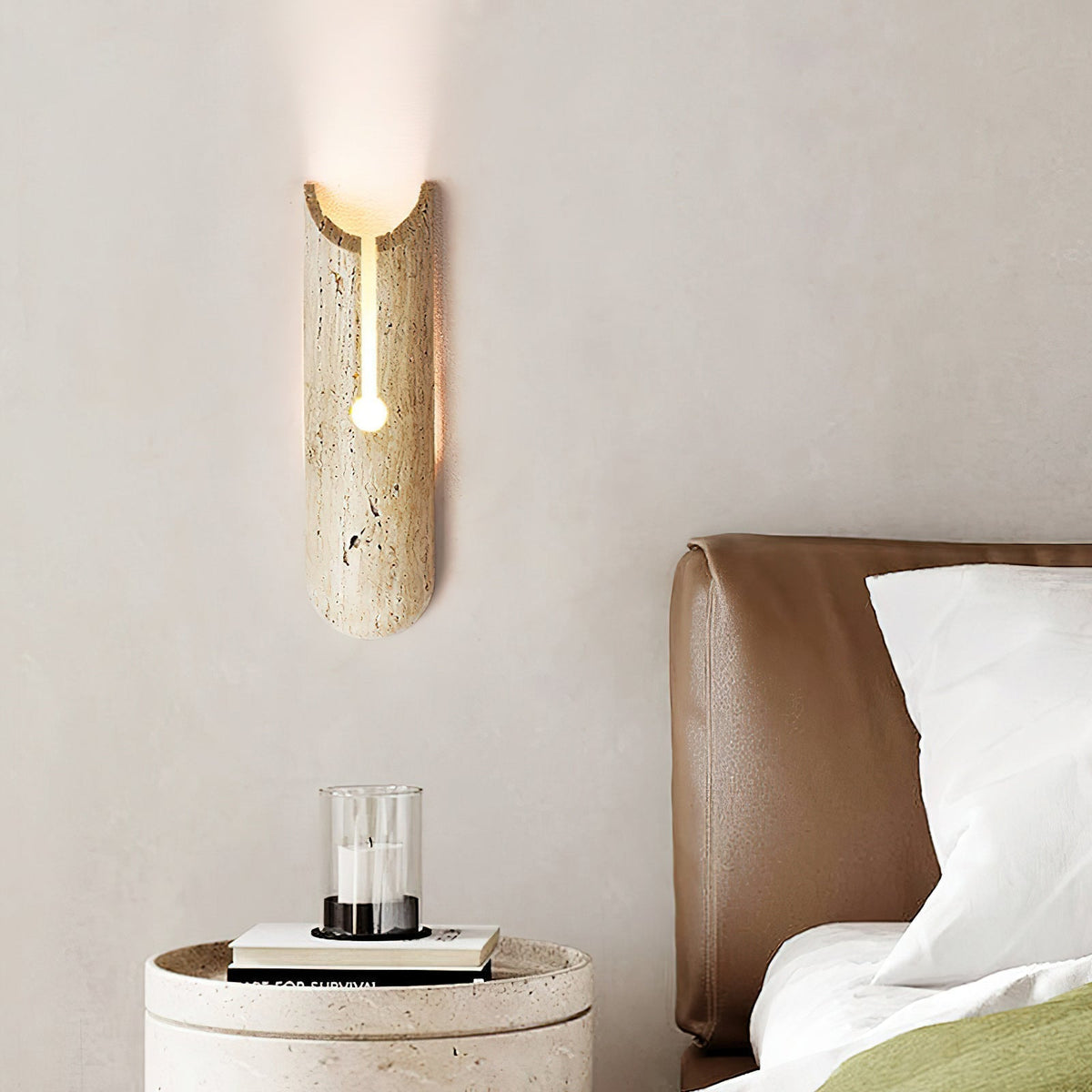 Olnorila kinkiet w stylu Travertine