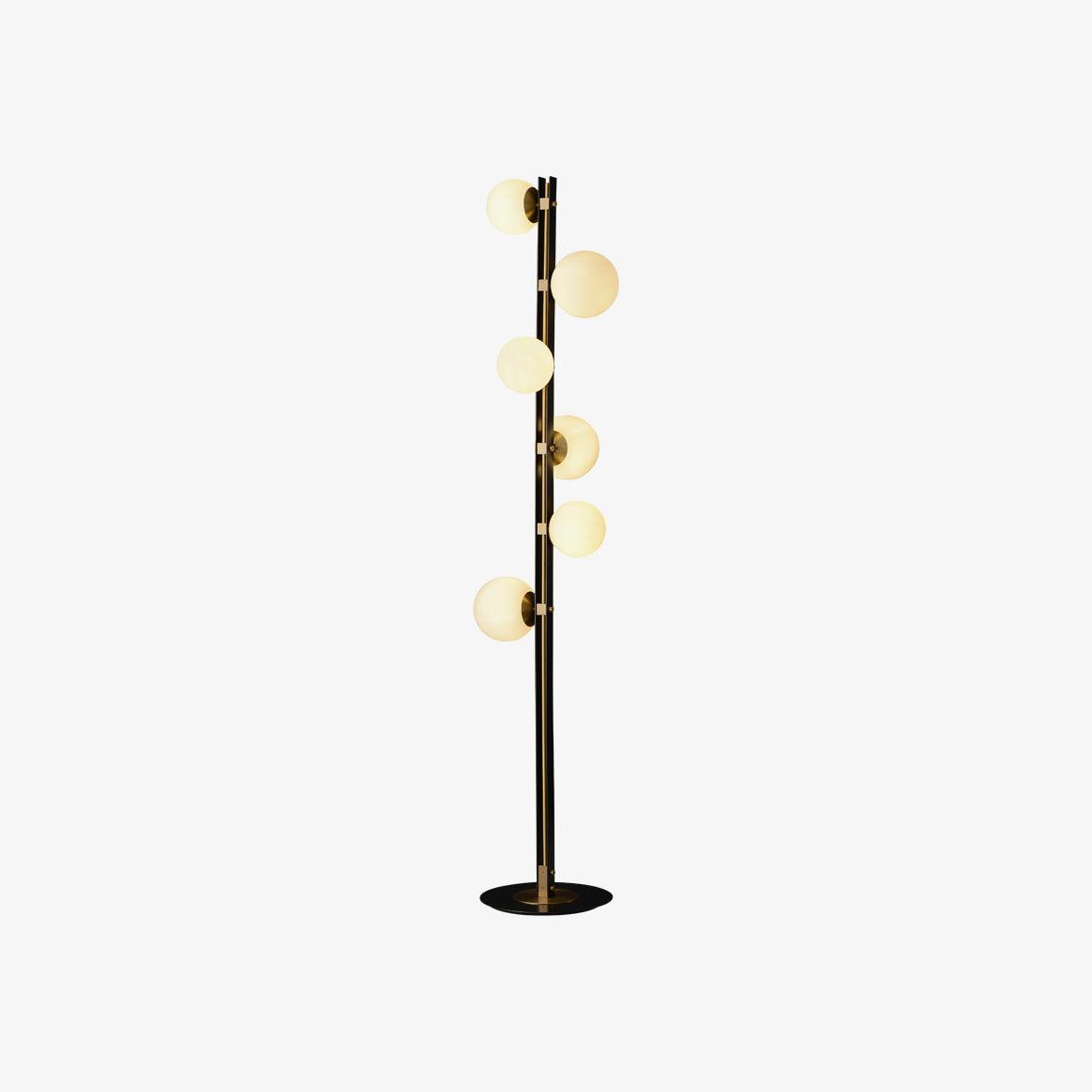 Eireneria elegancka lampa stojąca ze szkła