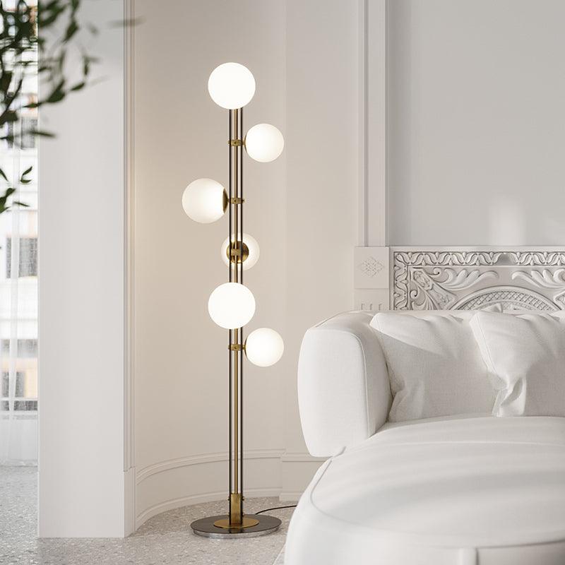 Eireneria elegancka lampa stojąca ze szkła