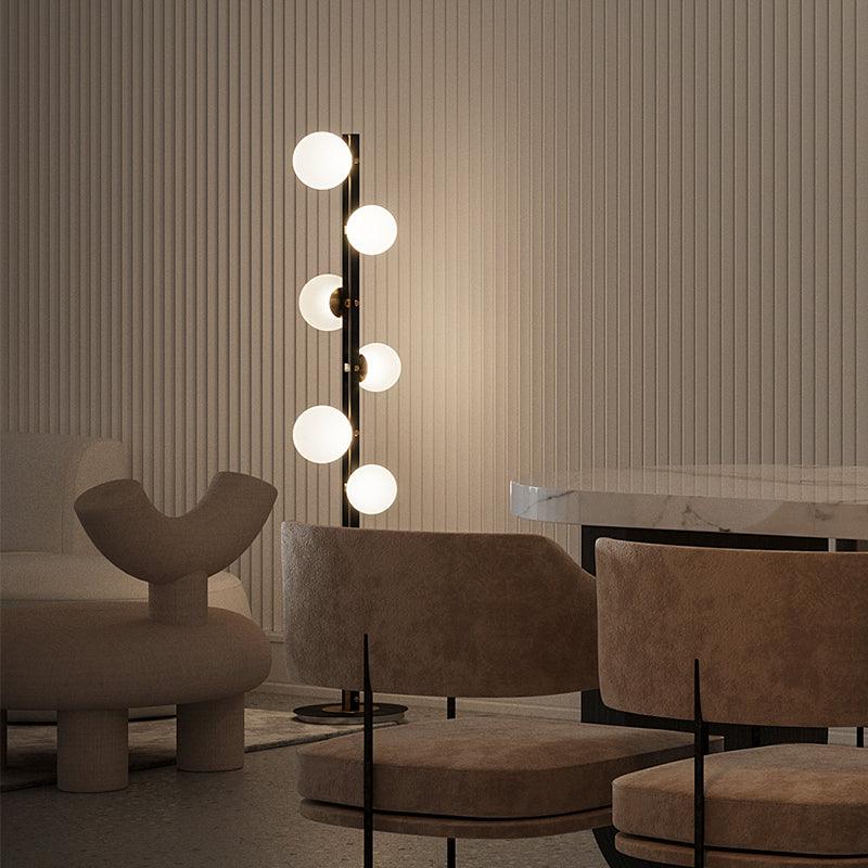 Eireneria elegancka lampa stojąca ze szkła