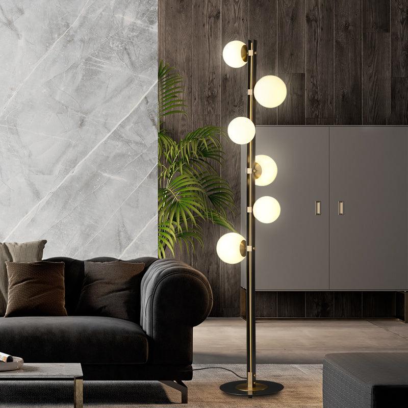 Eireneria elegancka lampa stojąca ze szkła
