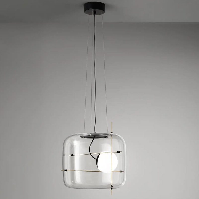 Ivex nowoczesna lampa wisząca ze szkła