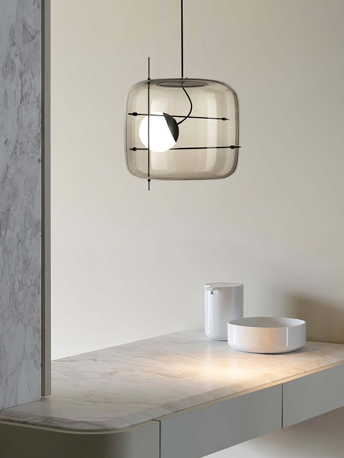 Ivex nowoczesna lampa wisząca ze szkła
