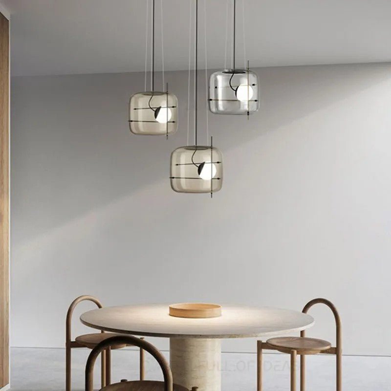 Ivex nowoczesna lampa wisząca ze szkła