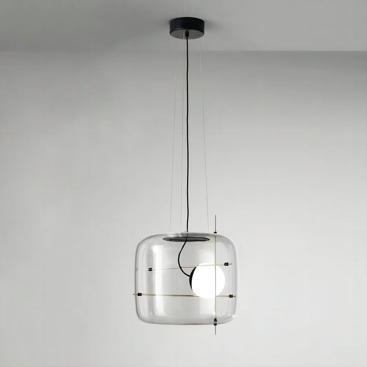 Ivex nowoczesna lampa wisząca ze szkła