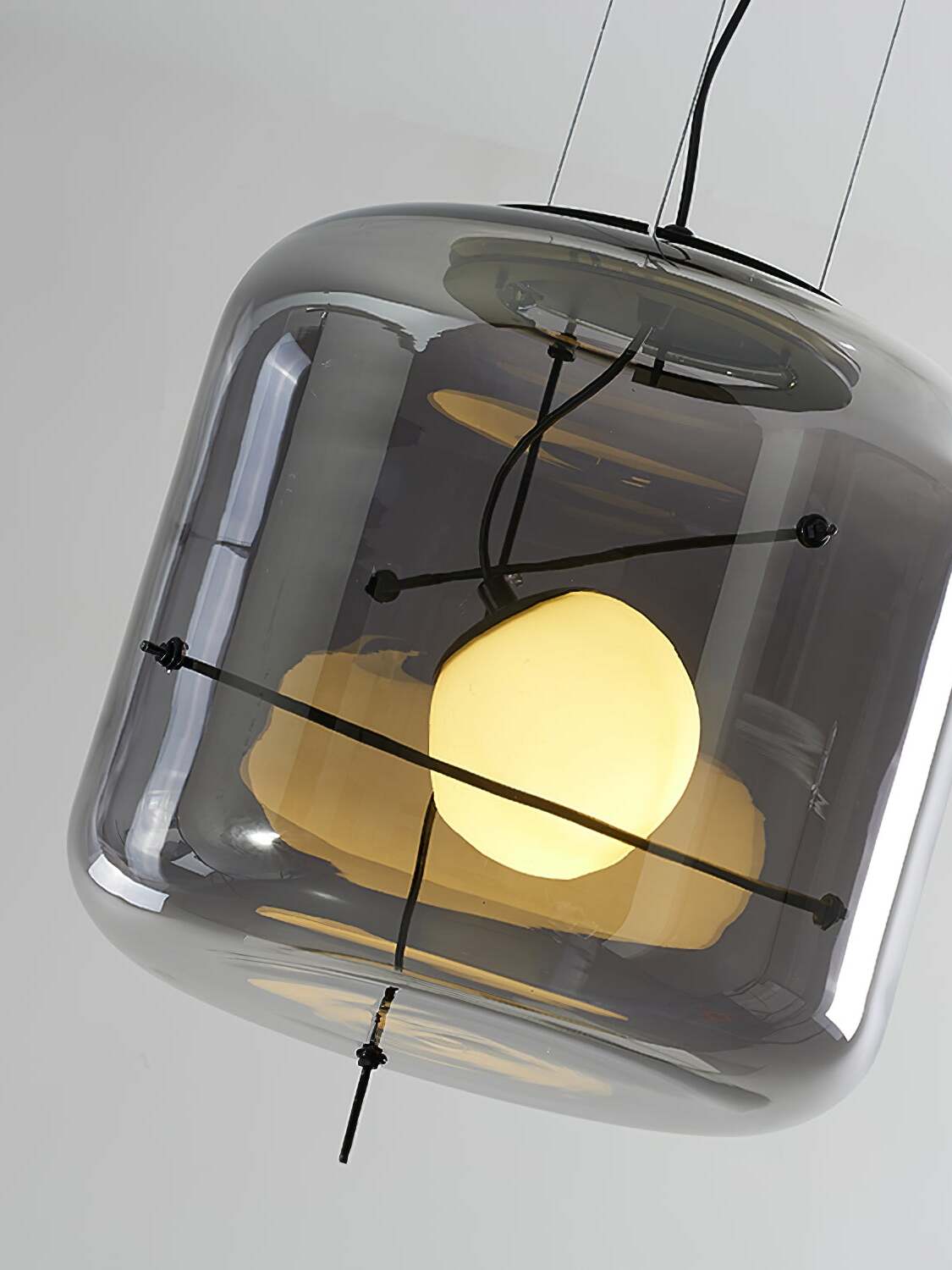 Ivex nowoczesna lampa wisząca ze szkła