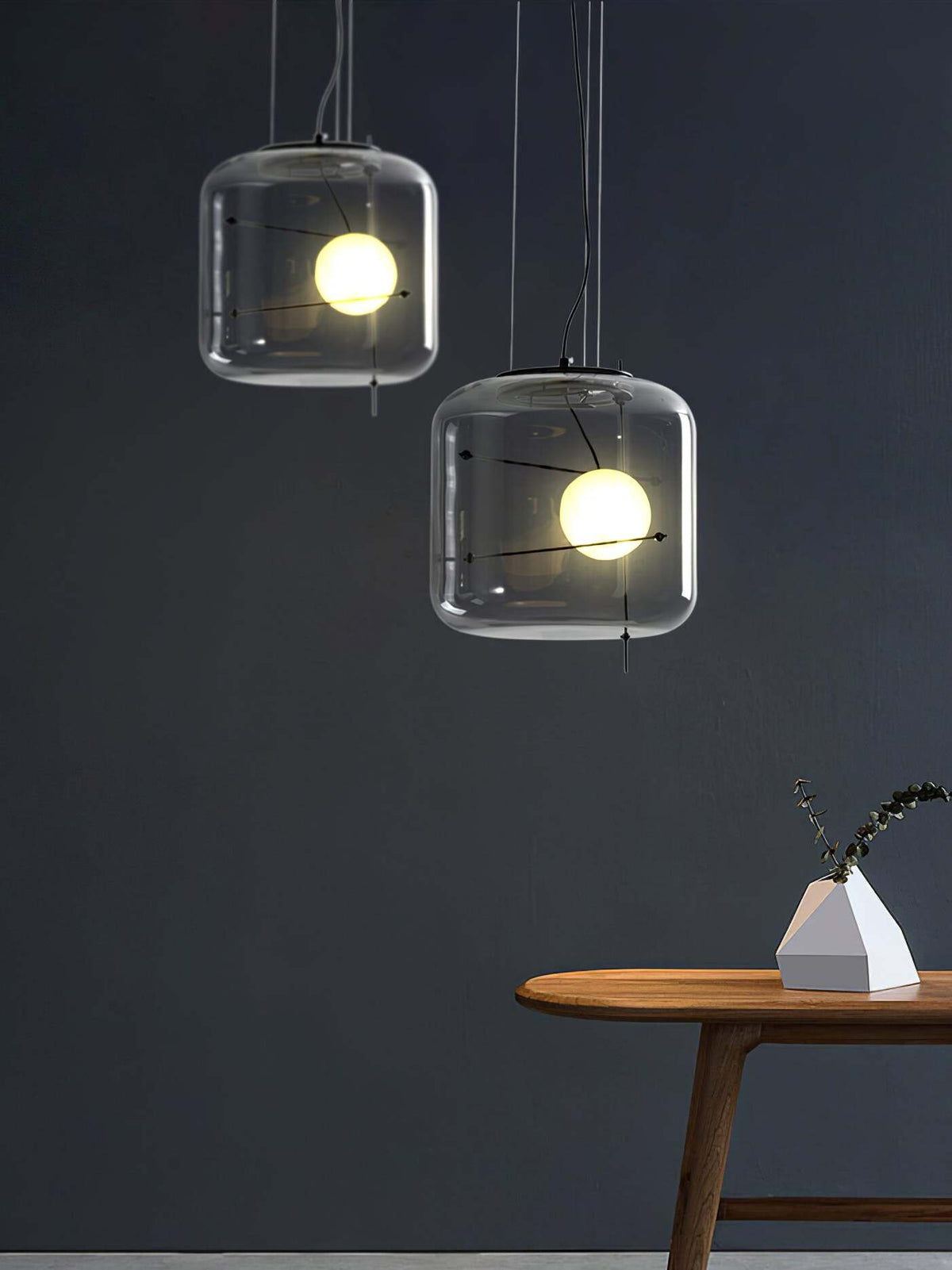 Ivex nowoczesna lampa wisząca ze szkła