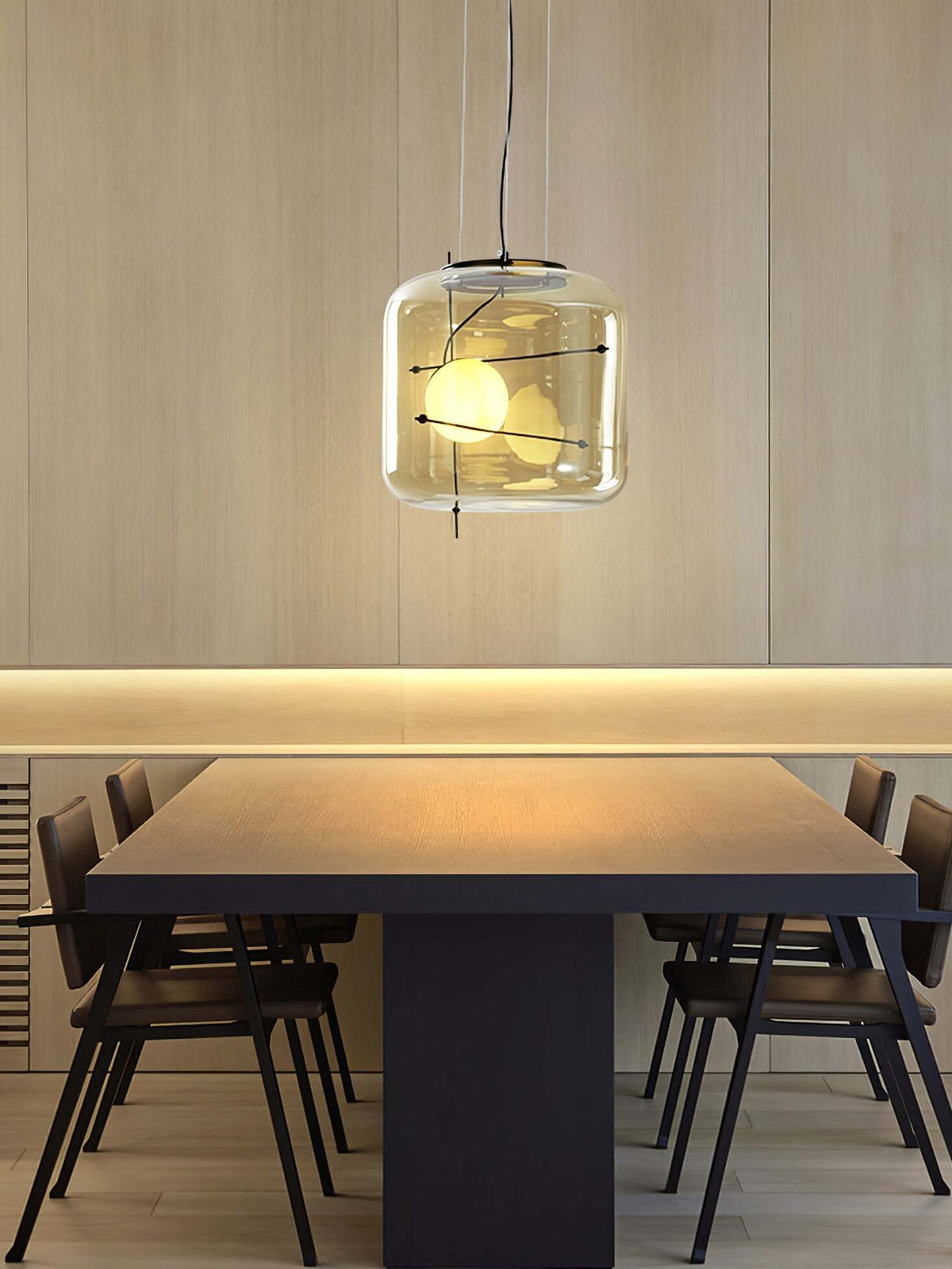 Ivex nowoczesna lampa wisząca ze szkła