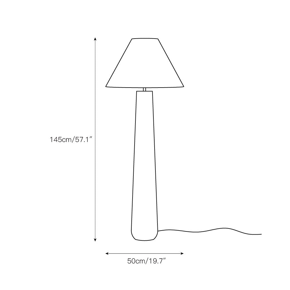Columnil biała lampa stojąca