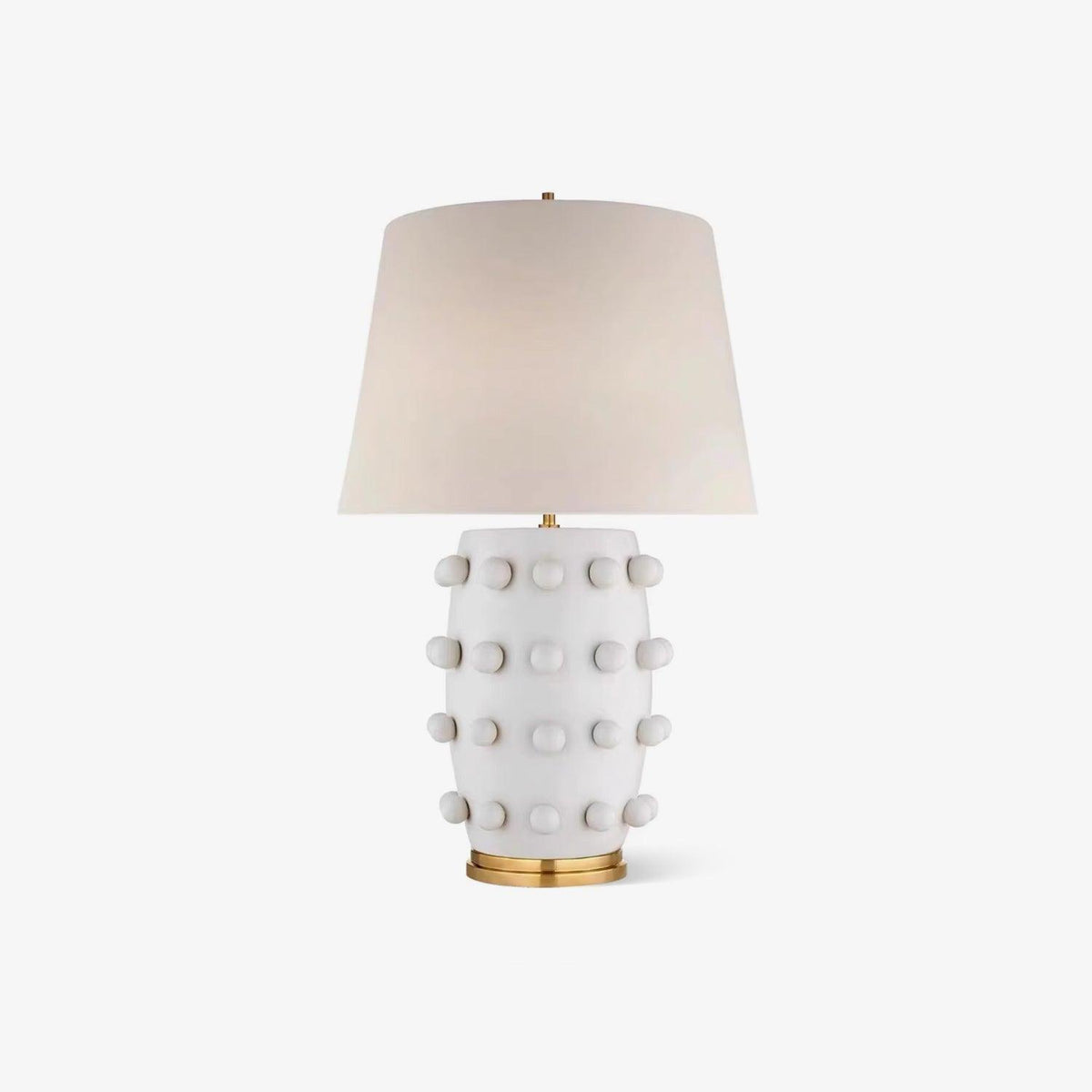 Nanex lampa stołowa ze szkła ceramicznego i płótna
