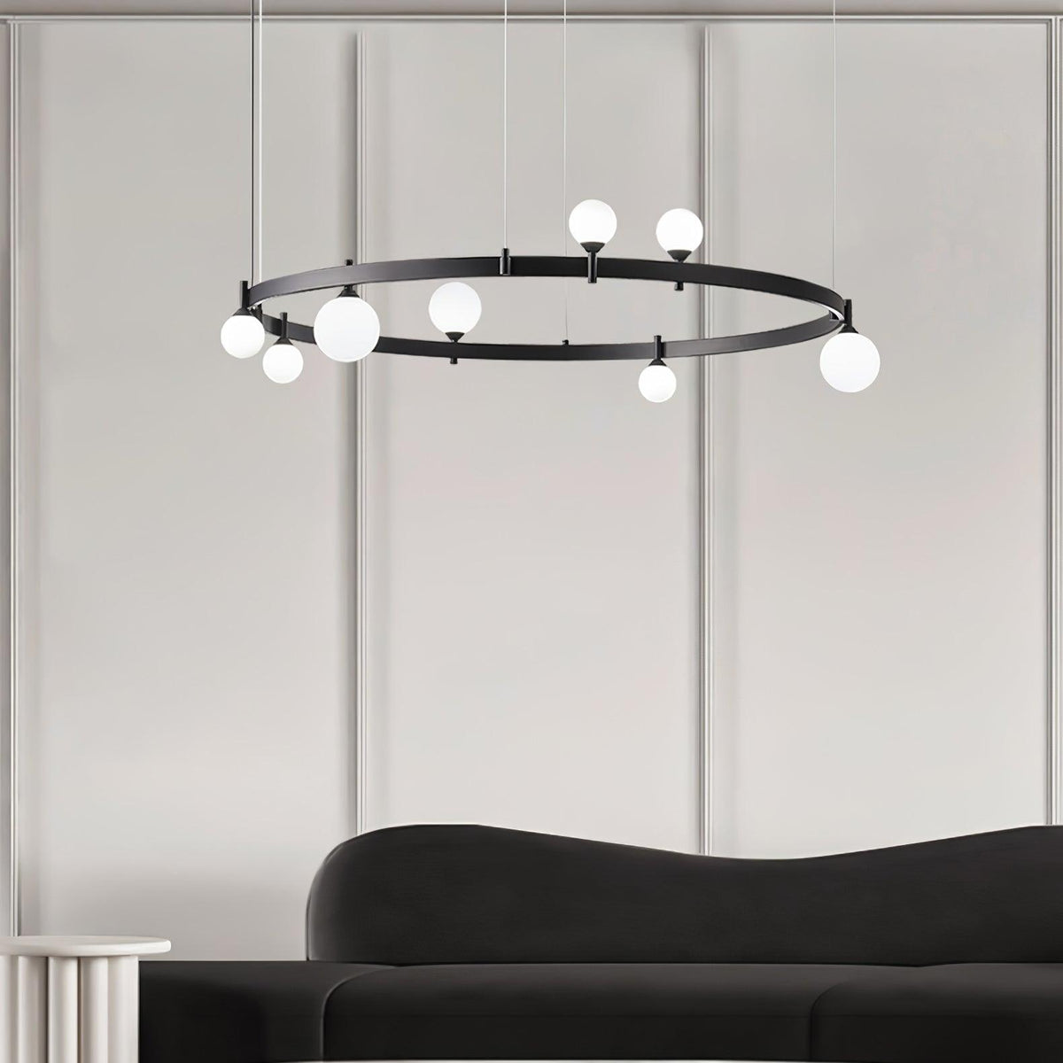 Orel lampa wisząca Round czarna