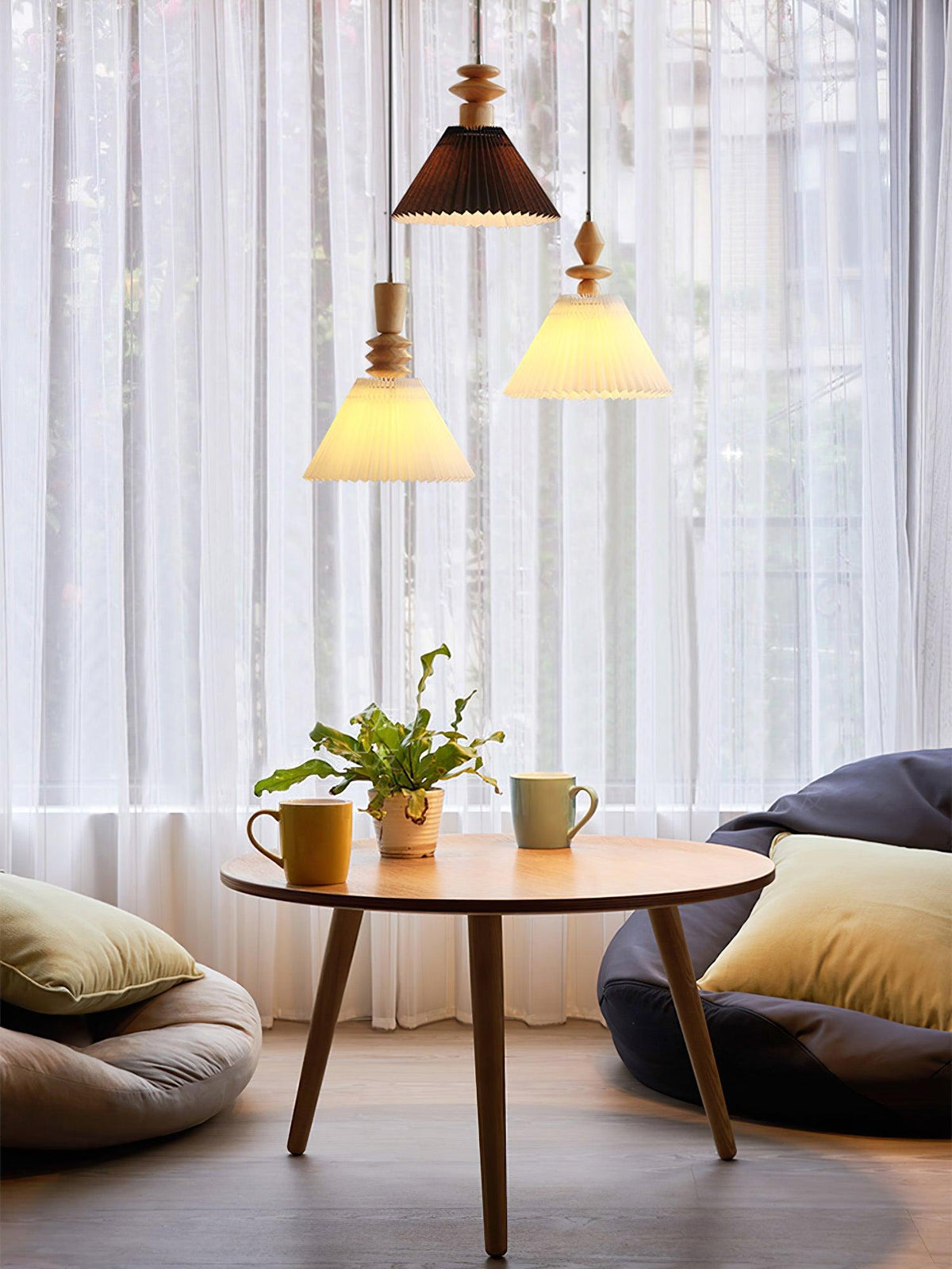 Aldanelia drewniana lampa wisząca