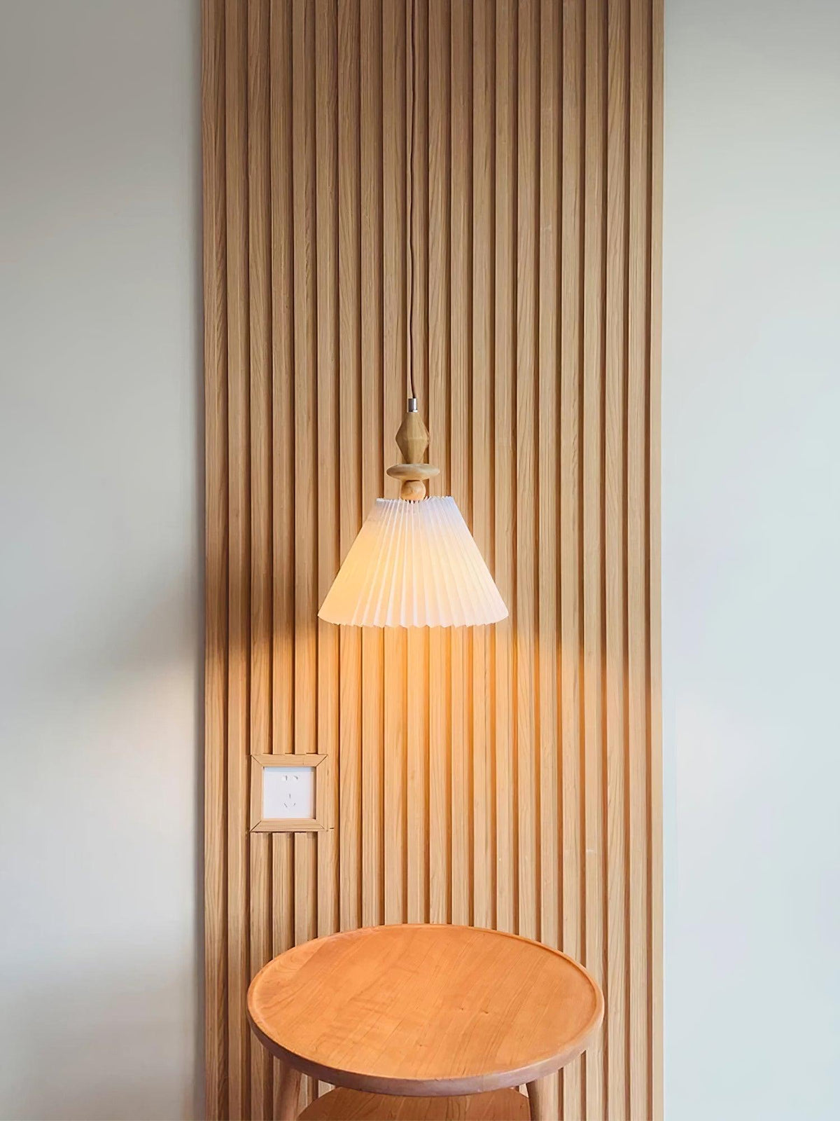 Aldanelia drewniana lampa wisząca