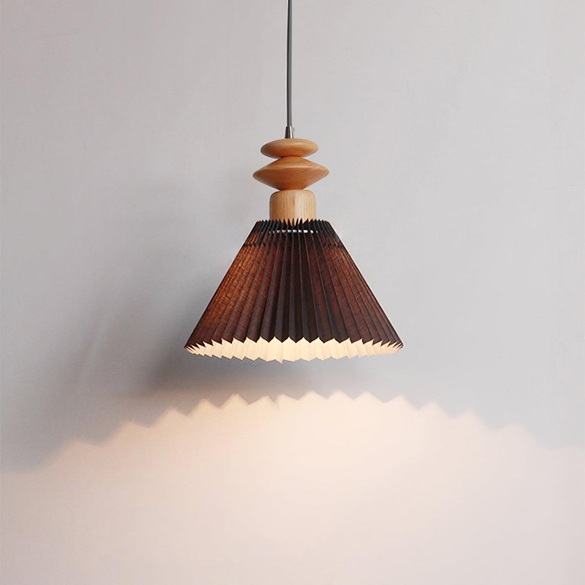 Aldanelia drewniana lampa wisząca
