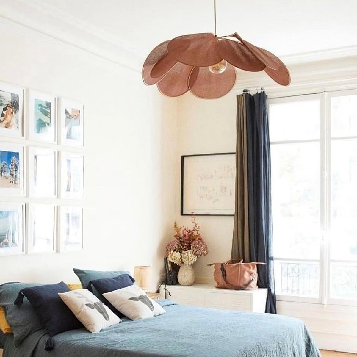 Dax wisząca lampa z płótna inspirowana naturą