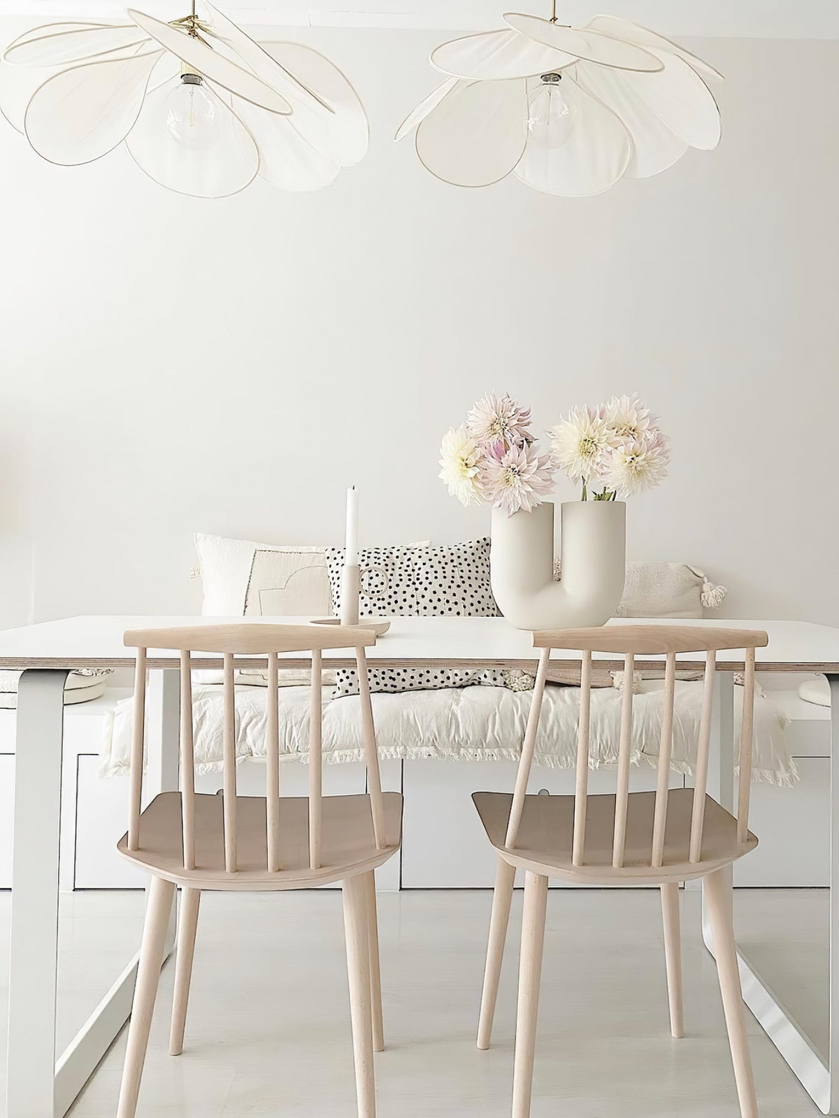 Dax wisząca lampa z płótna inspirowana naturą