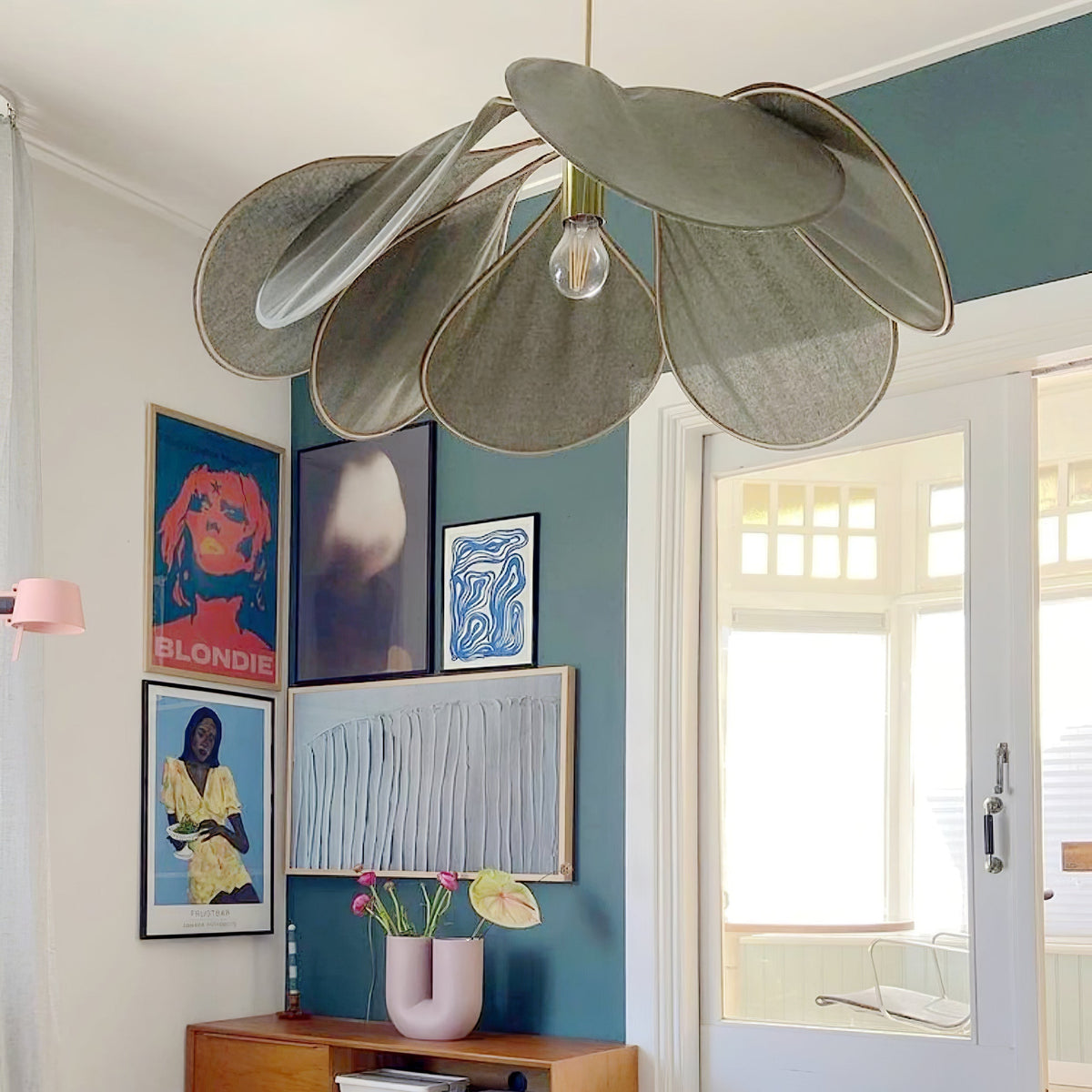 Dax wisząca lampa z płótna inspirowana naturą