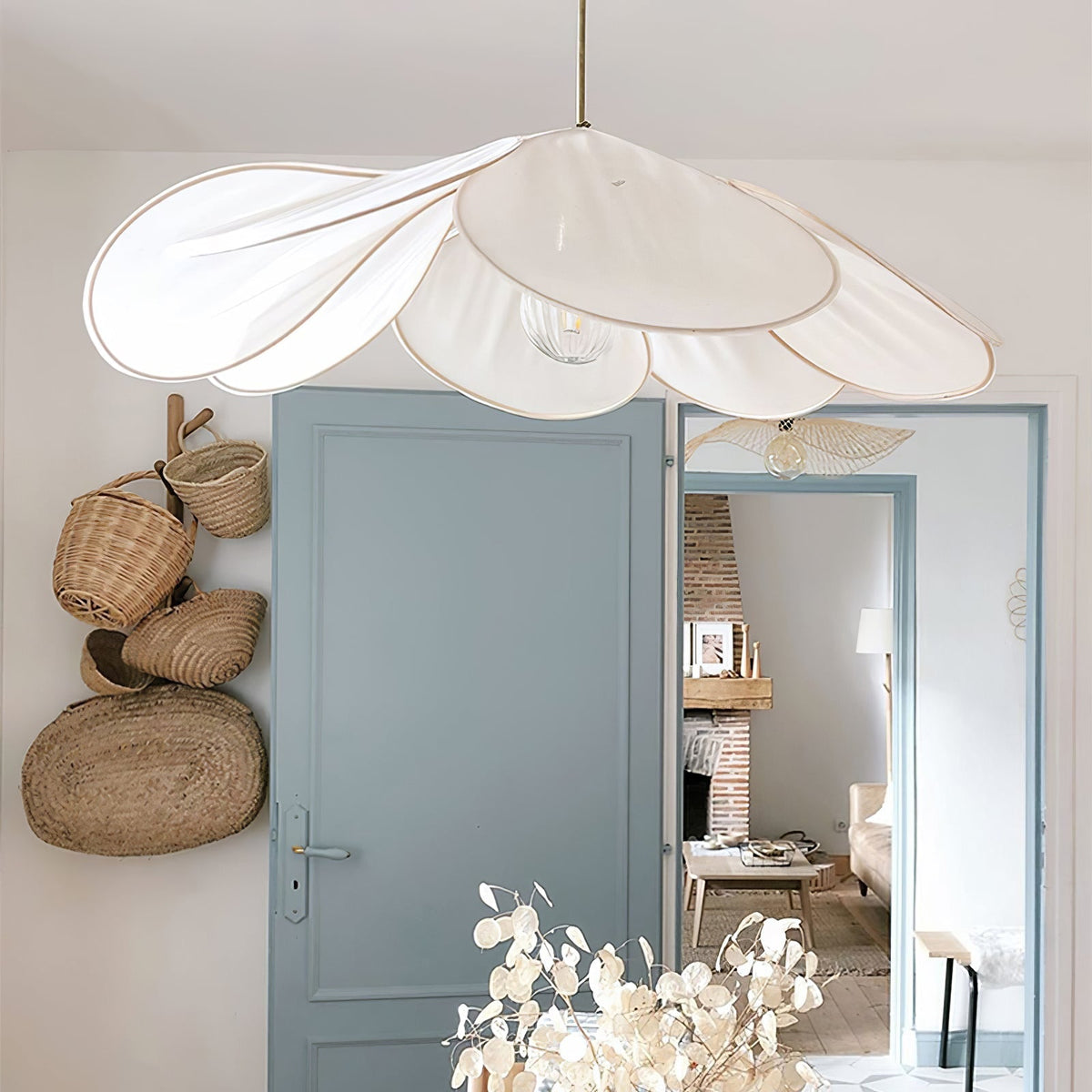 Dax wisząca lampa z płótna inspirowana naturą