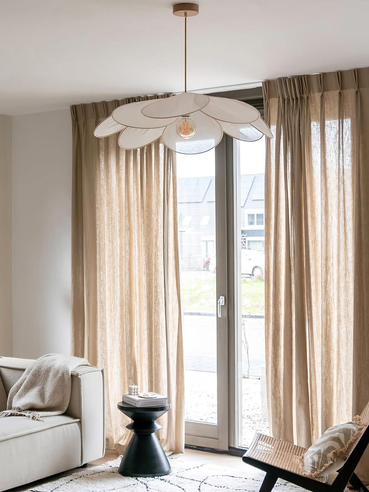 Dax wisząca lampa z płótna inspirowana naturą
